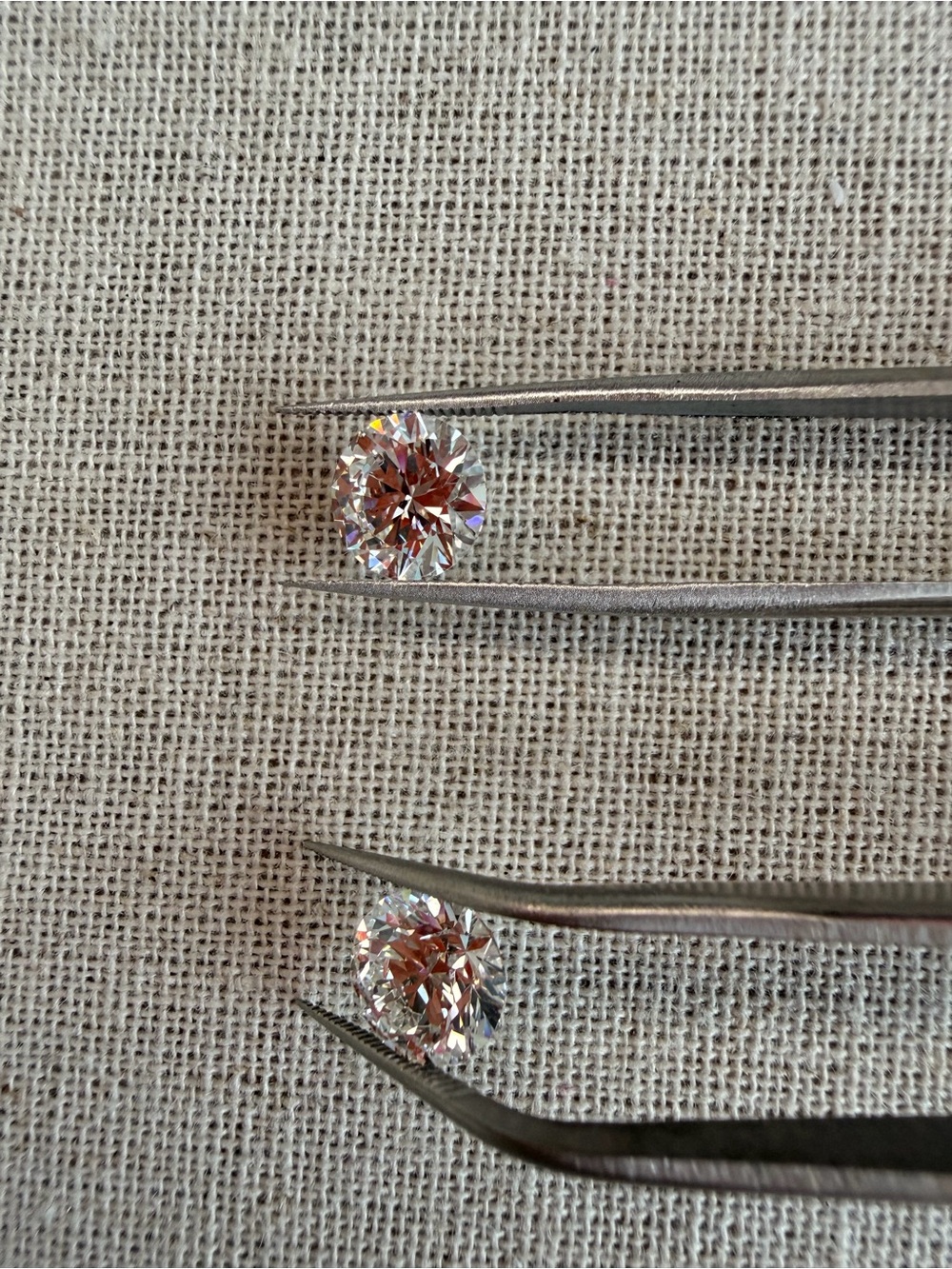 4.09 cttw Round Loose Lab Grown Diamonds